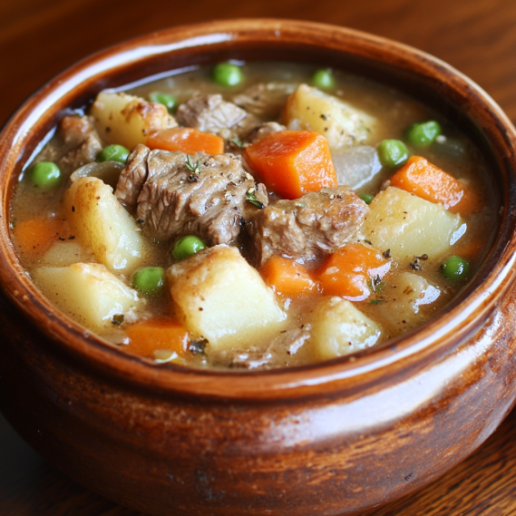 Homemade Beef Pot Pie Soup Recipe