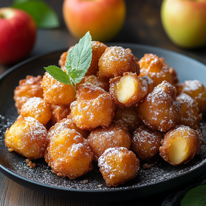 Indulge in Flavorful Apple Fritter Bites