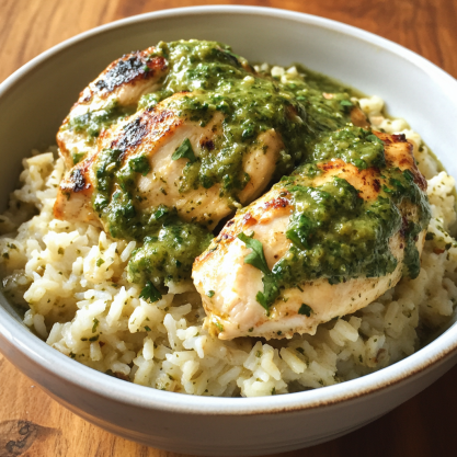 Easy Salsa Verde Chicken and Rice Recipe